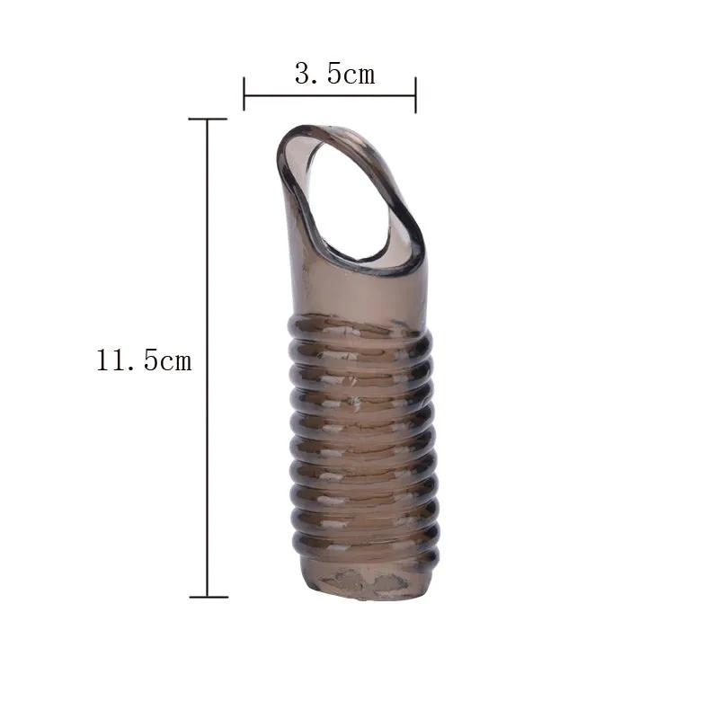 Soft Stretchy Penis Sleeve Male Sex Toy - Textured Condom Cock Extender