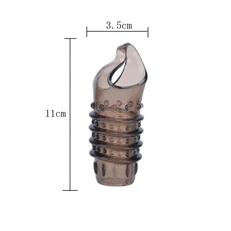 Soft Stretchy Penis Sleeve Male Sex Toy - Textured Condom Cock Extender
