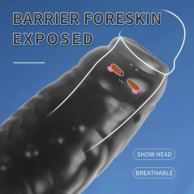Soft Stretchy Penis Sleeve Male Sex Toy - Textured Condom Cock Extender
