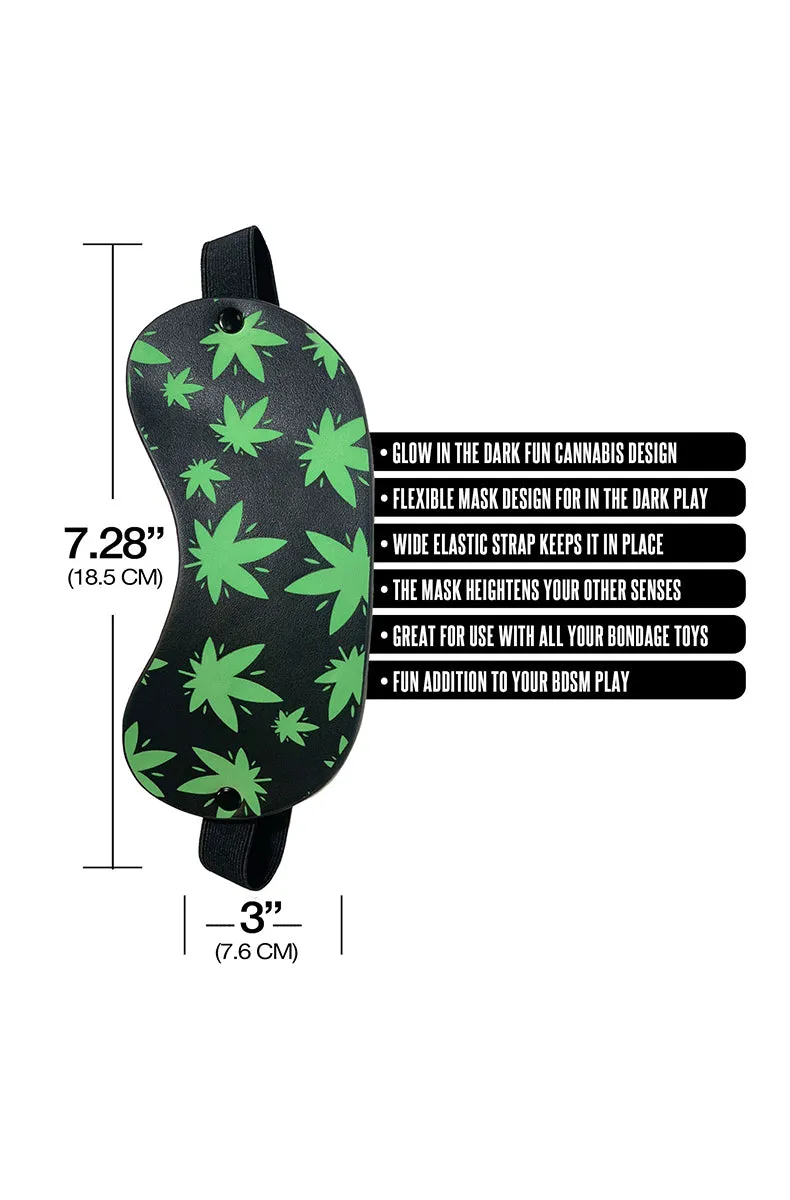 Stoner Vibes Glow In The Dark Blindfold