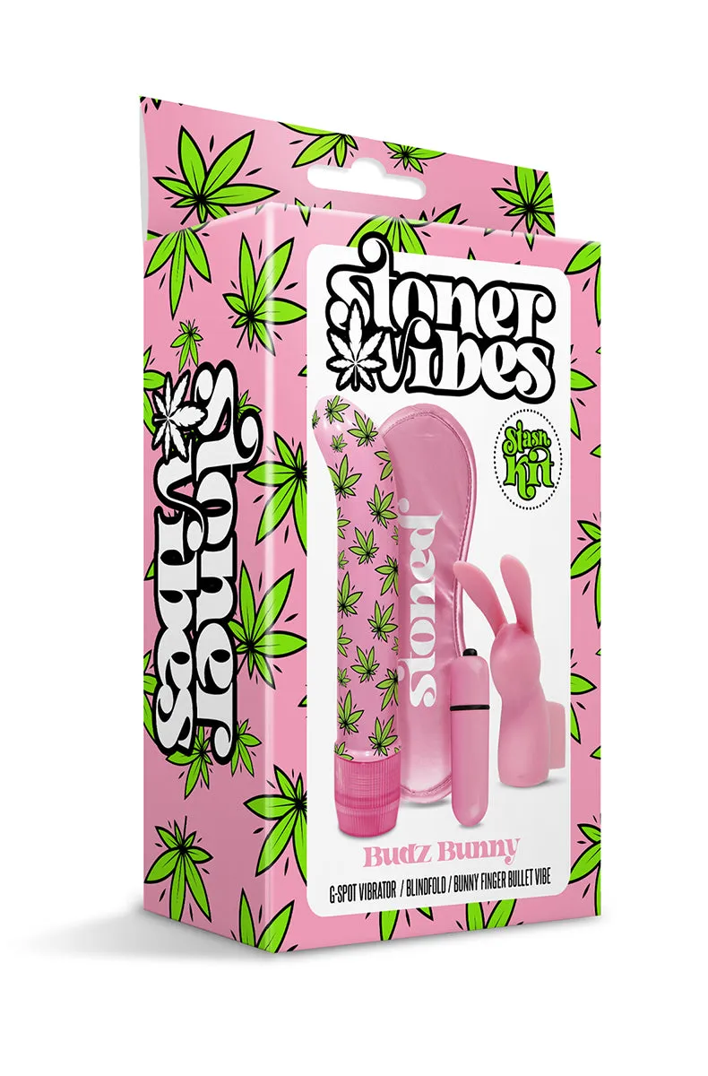 Stoner Vibes Weed Vibrator Pink Stash Kit