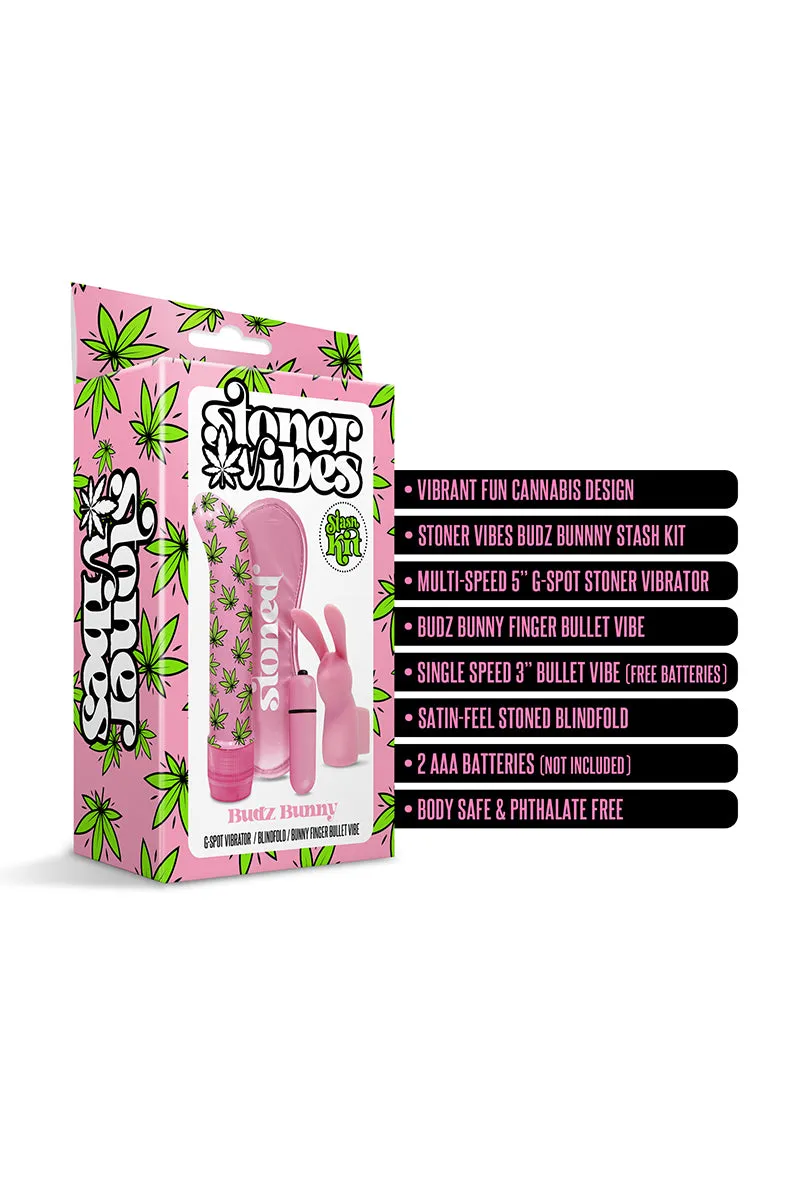 Stoner Vibes Weed Vibrator Pink Stash Kit