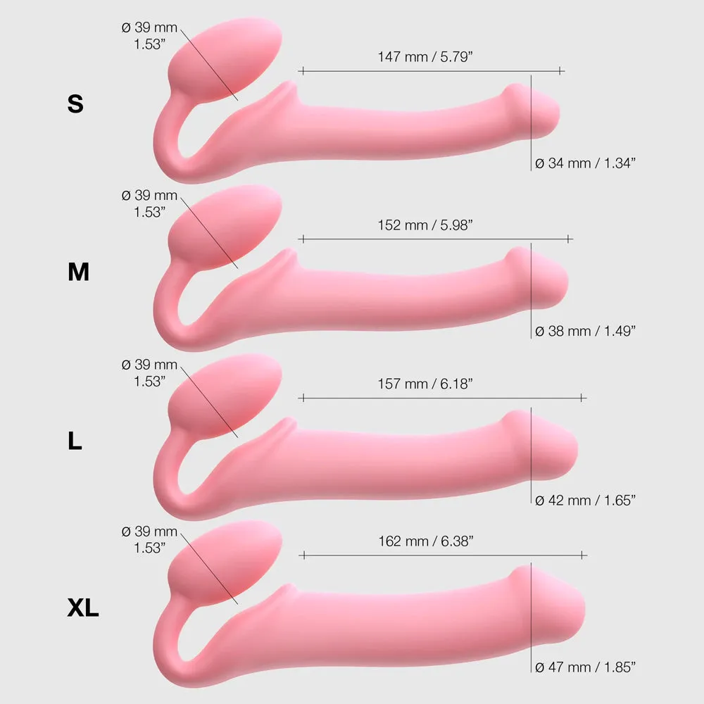 Strap-On-Me Semi-Realistic Bendable Strap-On XL Pink