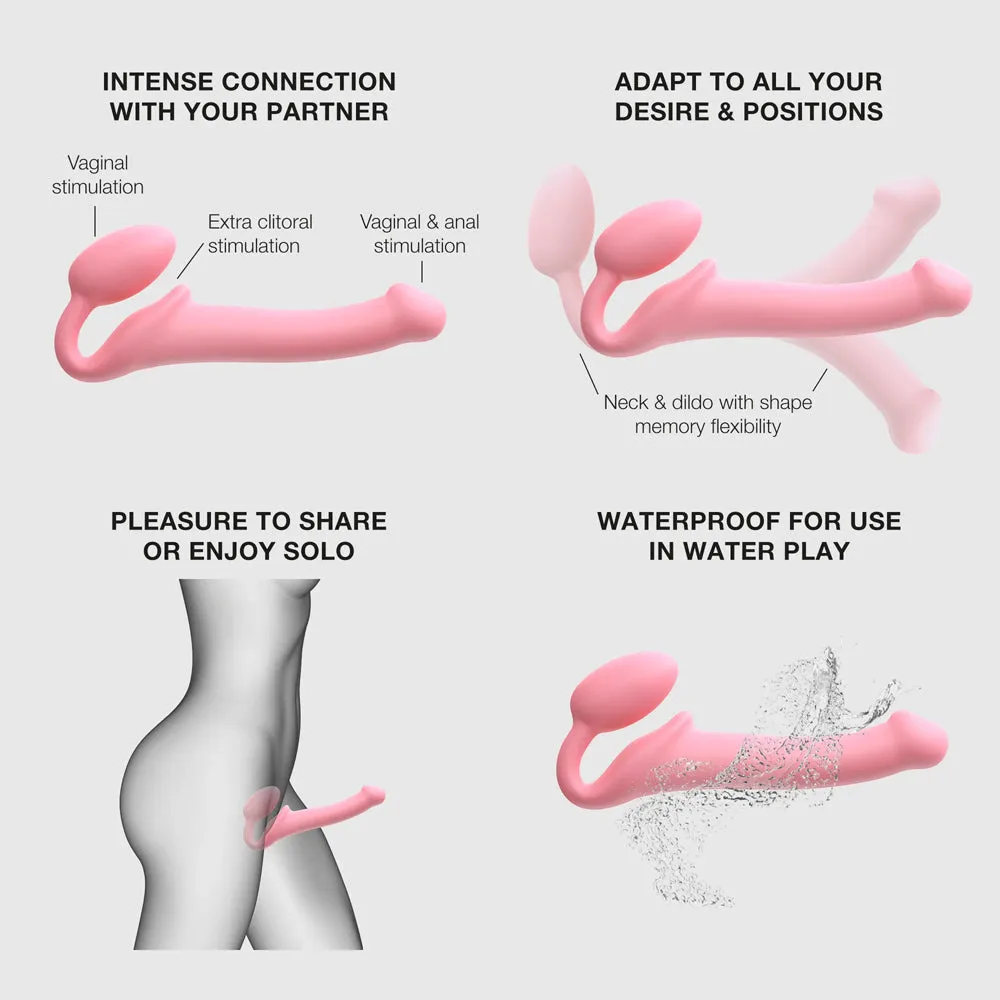 Strap-On-Me Semi-Realistic Bendable Strap-On XL Pink