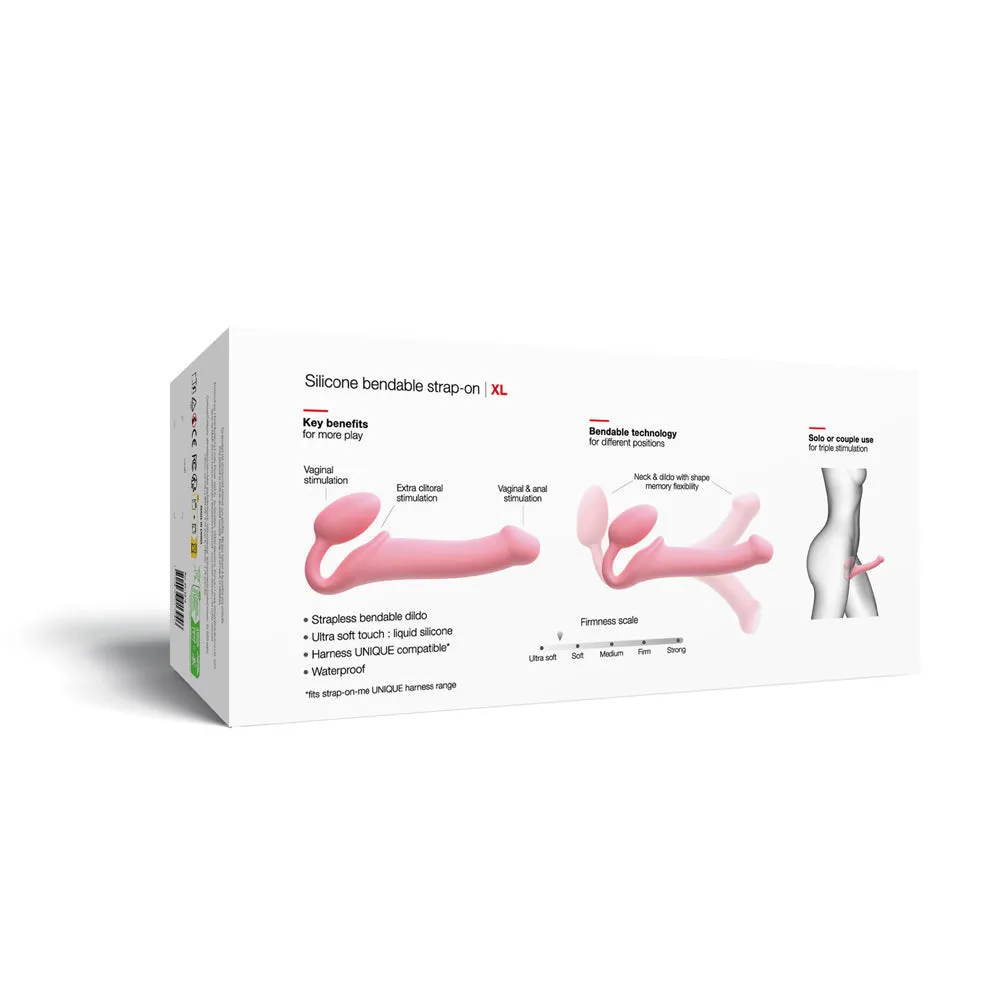 Strap-On-Me Semi-Realistic Bendable Strap-On XL Pink