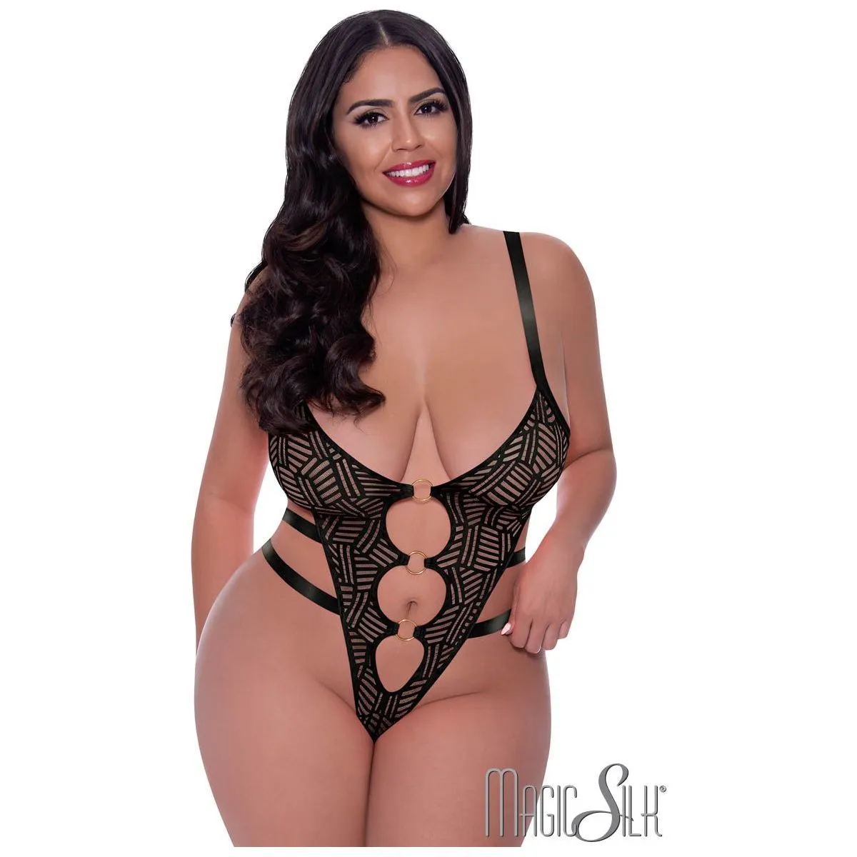Stripped Teddy by Magic Silk