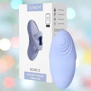 Svakom Echo 2 Finger Vibrator - Sky Blue