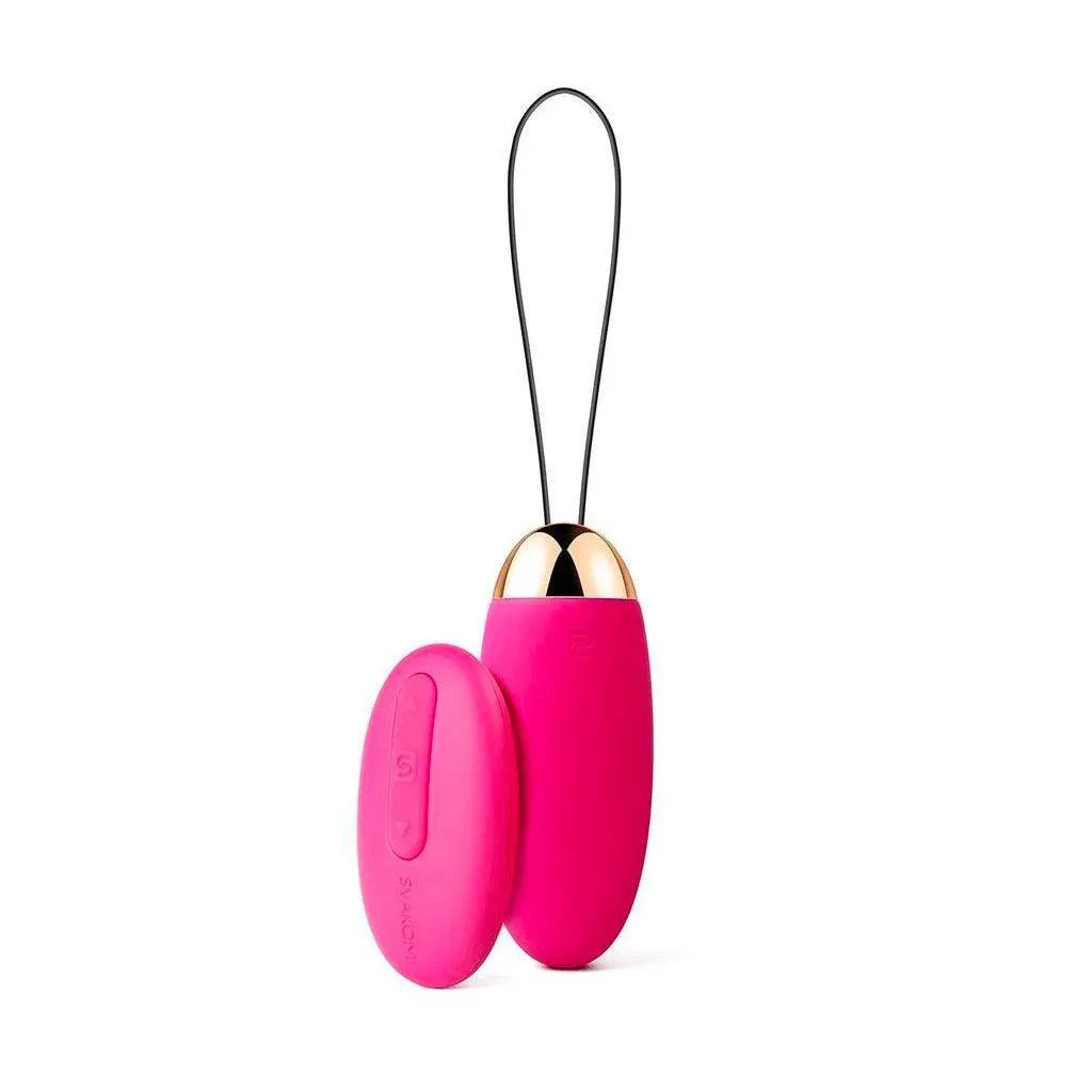 SVAKOM Elva Remote-Controlled Vibrating Bullet Egg. Plum Red