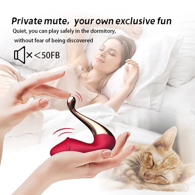 Swan Double End Female Sex Toys - Realictic Dildo G Spot Vibrator Clit Stimulator for Women
