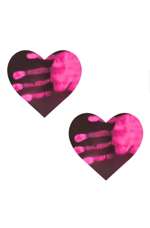 Temperature Reactive Heart Pink Pasties