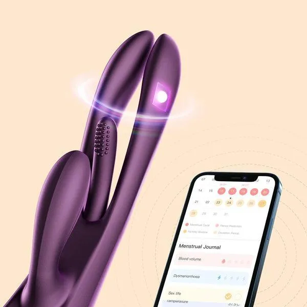 Terri App-Controlled G-Spot Tapping Rabbit Vibrator - Purple