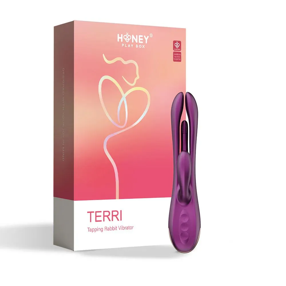 Terri App-Controlled G-Spot Tapping Rabbit Vibrator - Purple