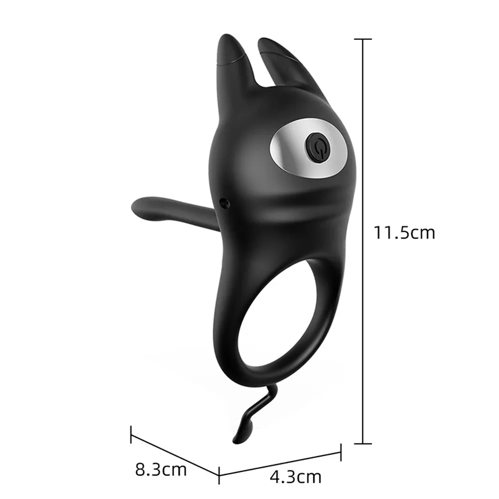 Vibrating Cock Ring Penis Massager Clitoral Stimulator - Rabbit Clit Clamps Couple Sex Toys