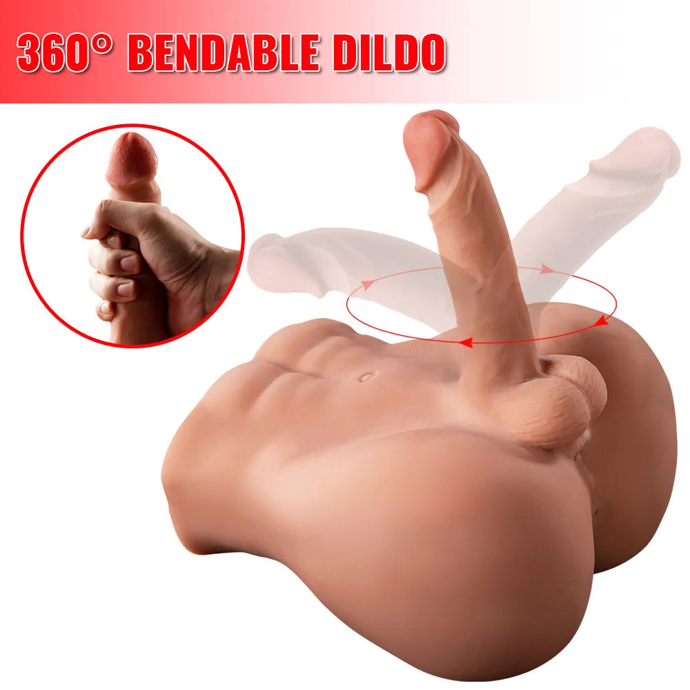 Vincent(For EU Customers): 11.46lb Realistic Dildo Tight Anal Male Torso Sex Doll