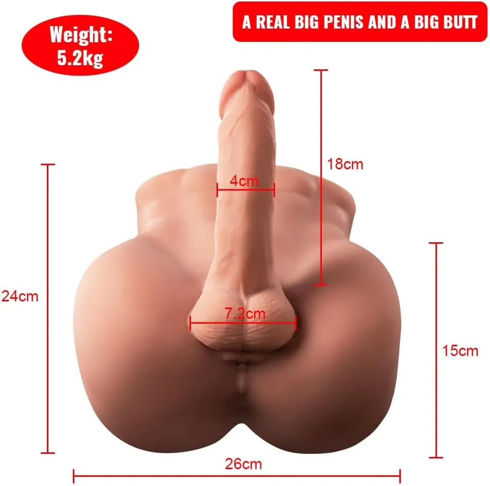 Vincent(For EU Customers): 11.46lb Realistic Dildo Tight Anal Male Torso Sex Doll