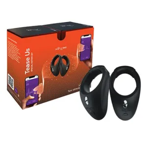 WE VIBE - Tease us Set Box Bond Vibrating Cock Ring Couples Set (Black)