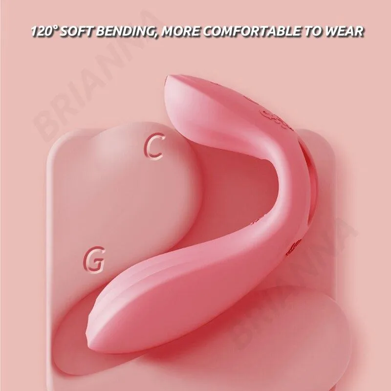 ZALO Wearable Vibrator Silicone Bendable G-spot Clitoris Stimulator Wireless APP Penis Massager