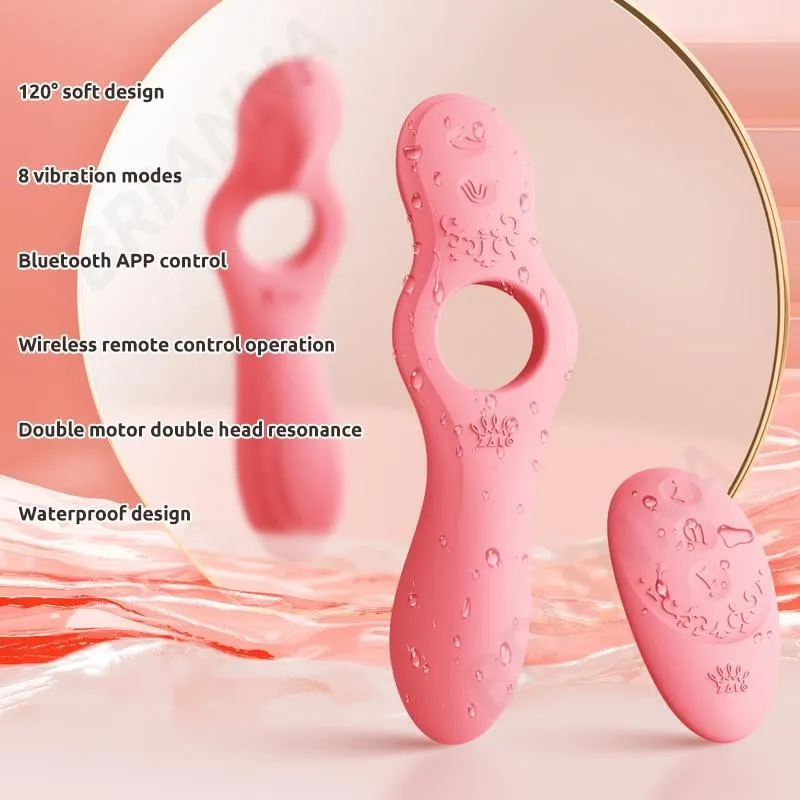 ZALO Wearable Vibrator Silicone Bendable G-spot Clitoris Stimulator Wireless APP Penis Massager