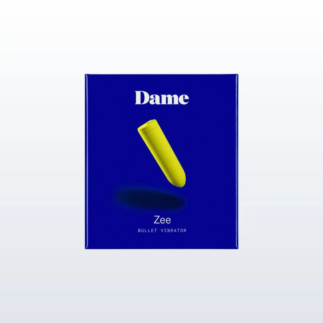 Zee Bullet Portable Clitoral Vibrator by Dame - Citrus